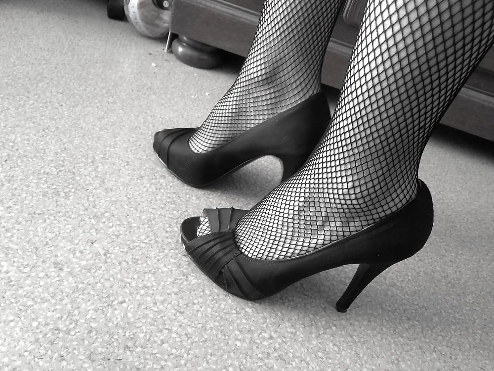 14P French hairy mature wife with pantihose, upskirts