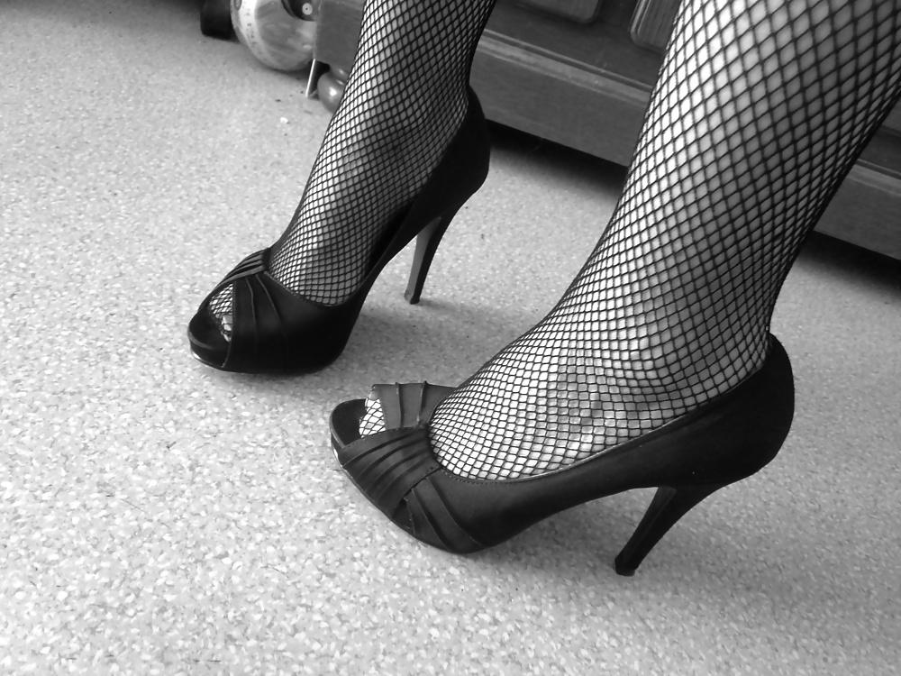 14P French hairy mature wife with pantihose, upskirts