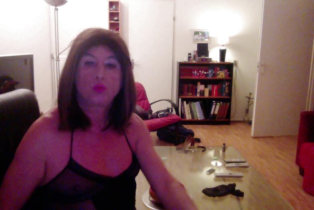 18P Fishnet dress and suspenders 