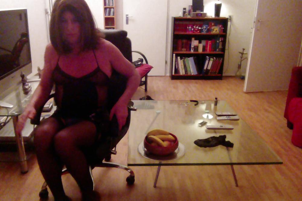18P Fishnet dress and suspenders 