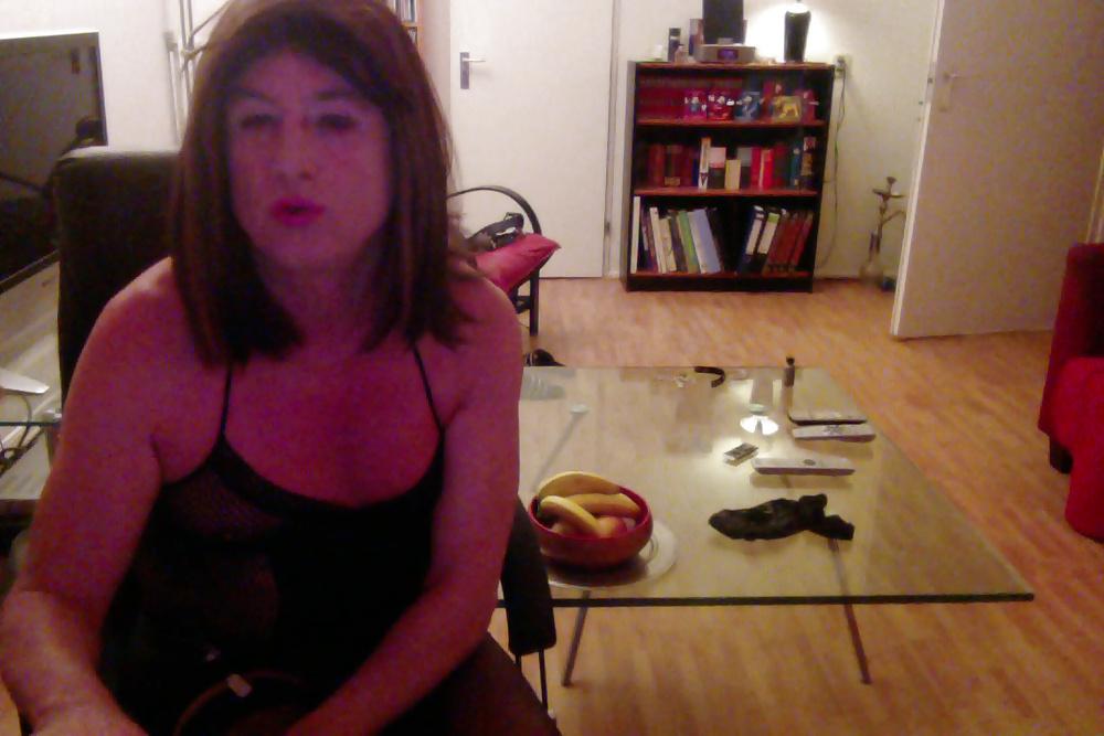 18P Fishnet dress and suspenders 