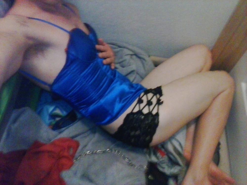 6P Blue corset