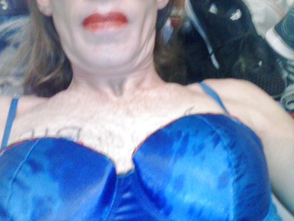 6P Blue corset