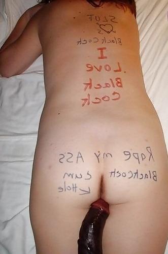 25P Body Writing : Sluts for Black Cocks Only!