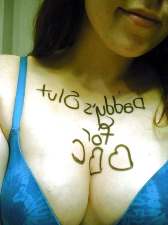 25P Body Writing : Sluts for Black Cocks Only!