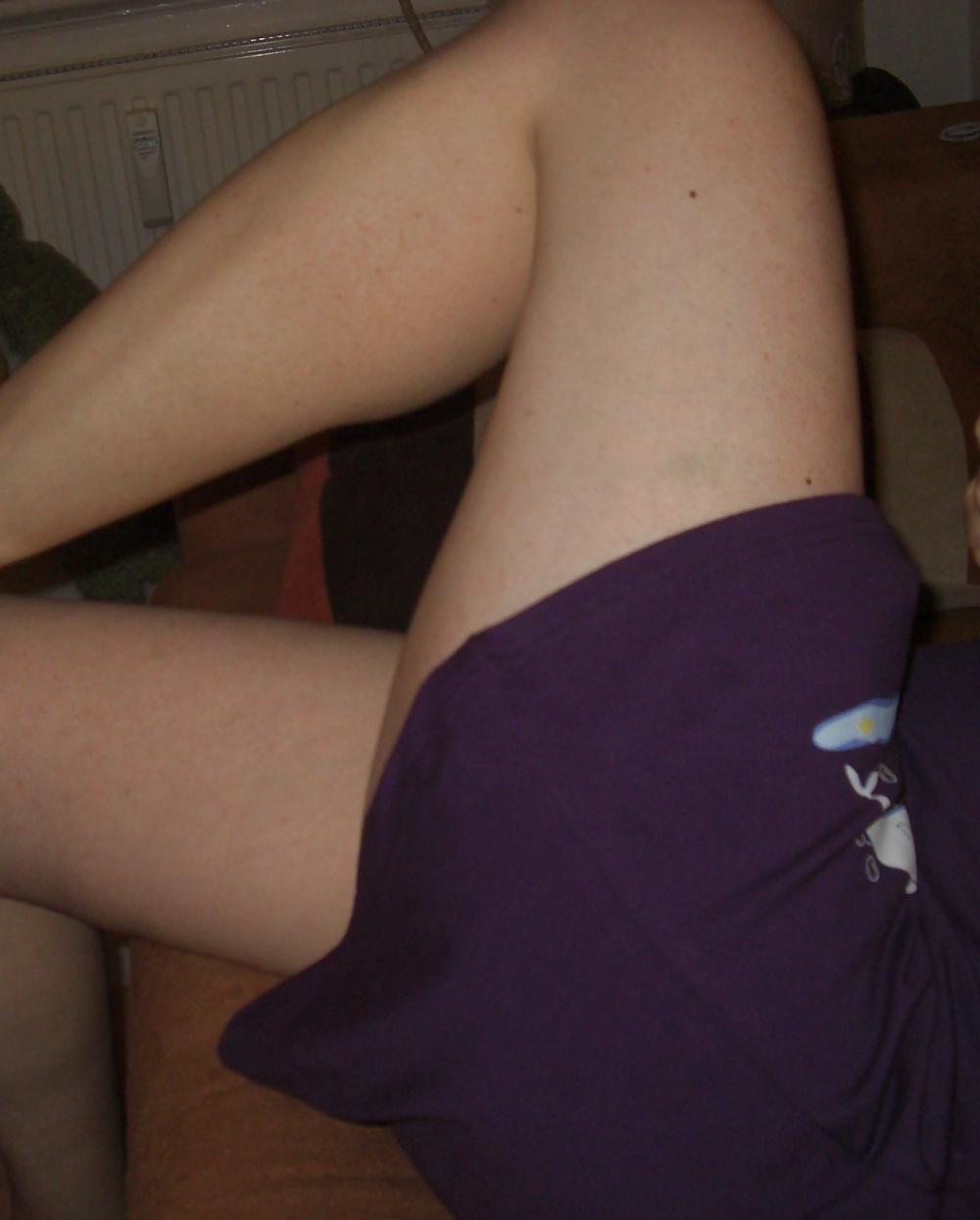14P My sexy GF in a short dress shows pussy and tits