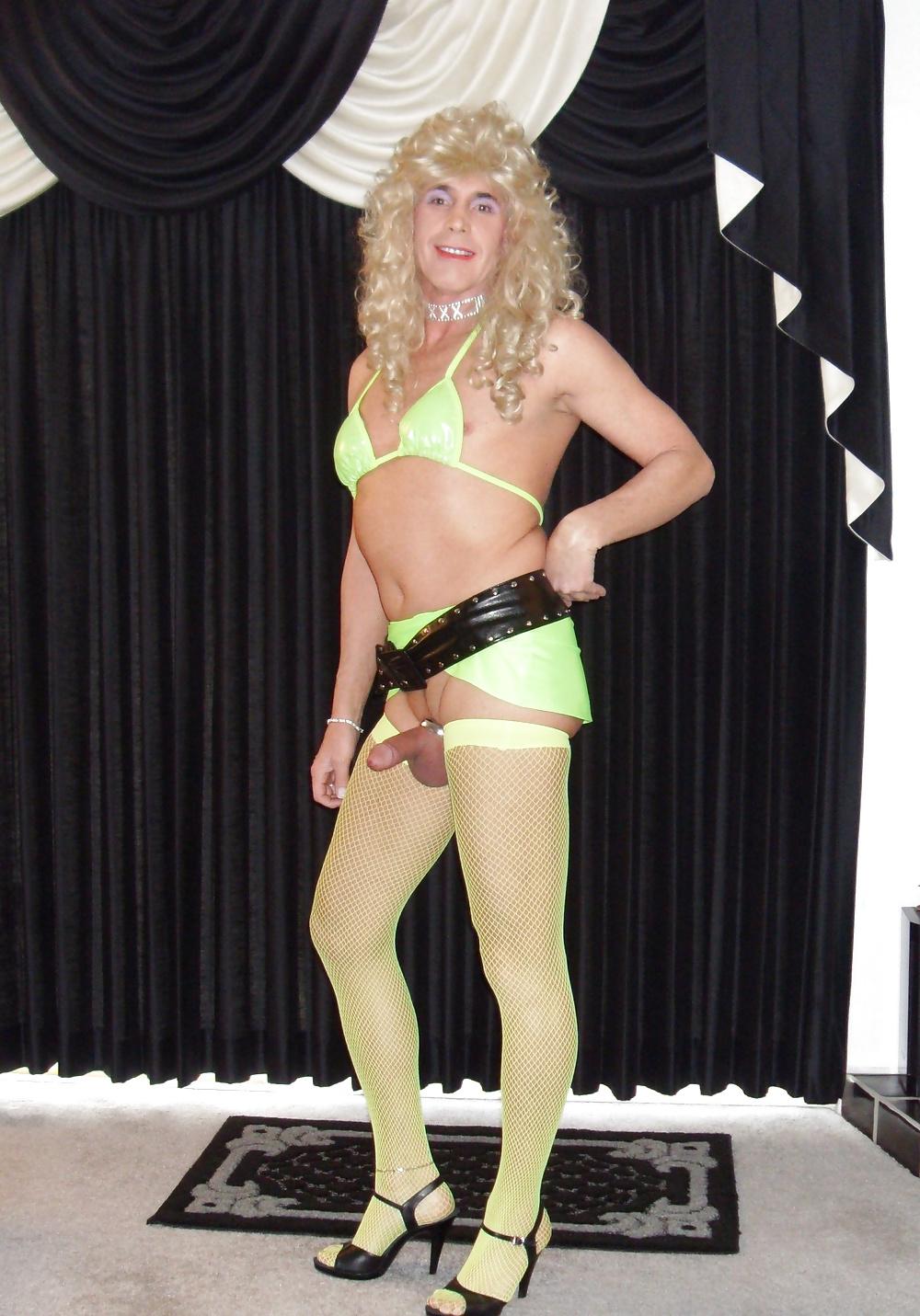 11P Ccrisy Wearing Naughty Neon Green Outfit