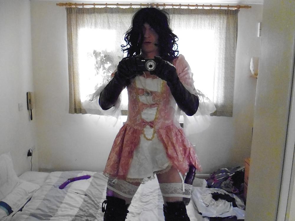 8P Marie Antoinette dress and steampunk thighboots