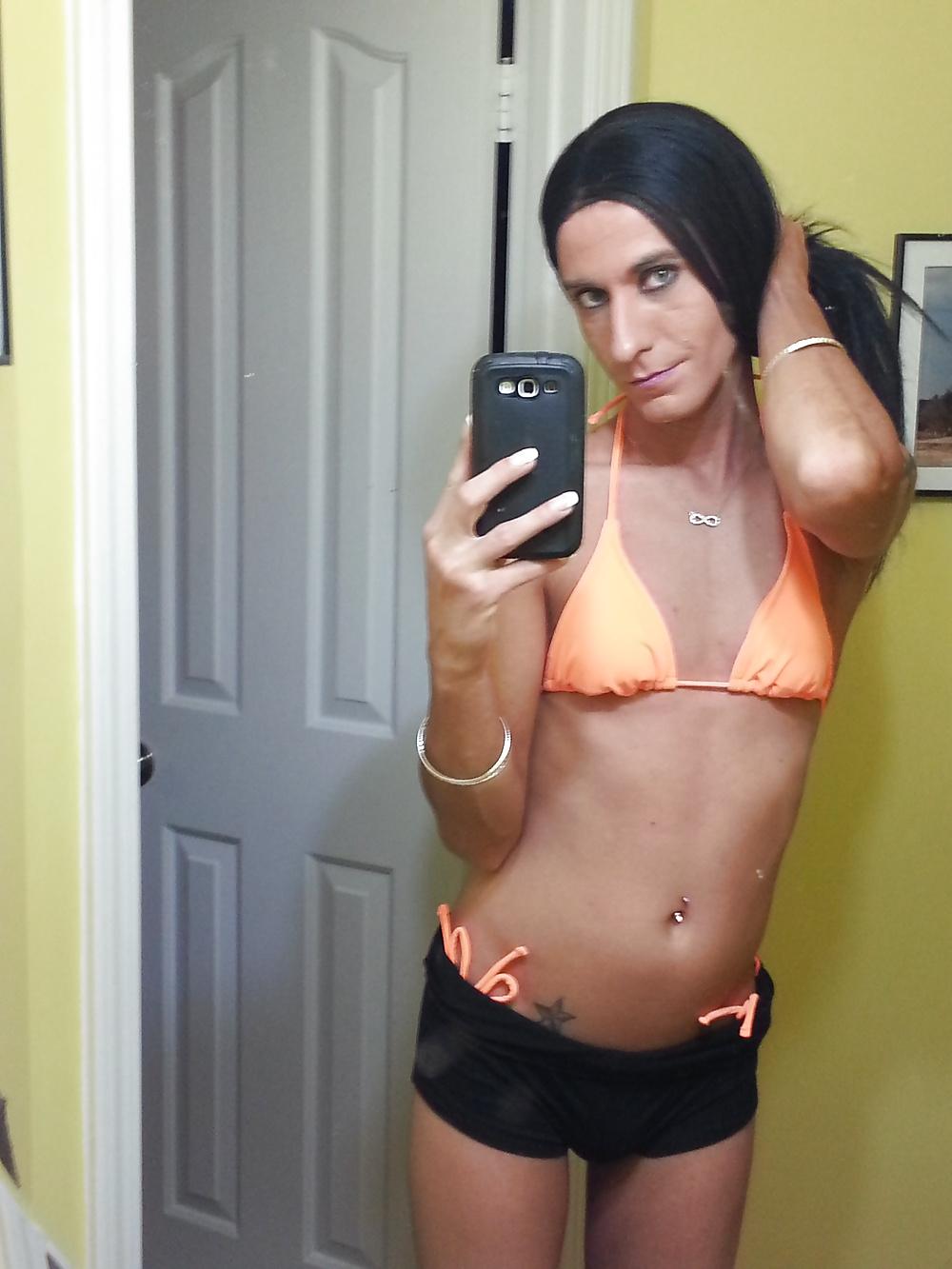 17P TS Kimberly George Orange swimsuit 