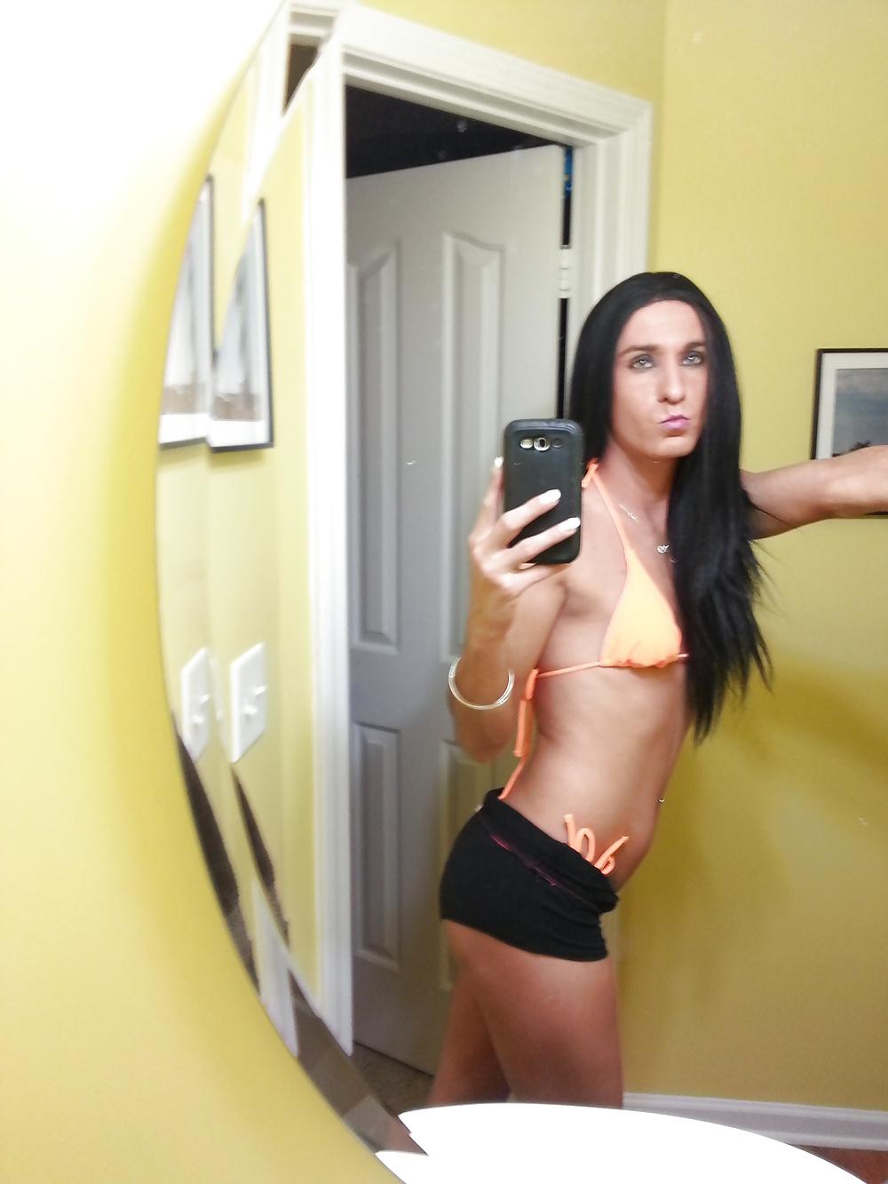 17P TS Kimberly George Orange swimsuit 