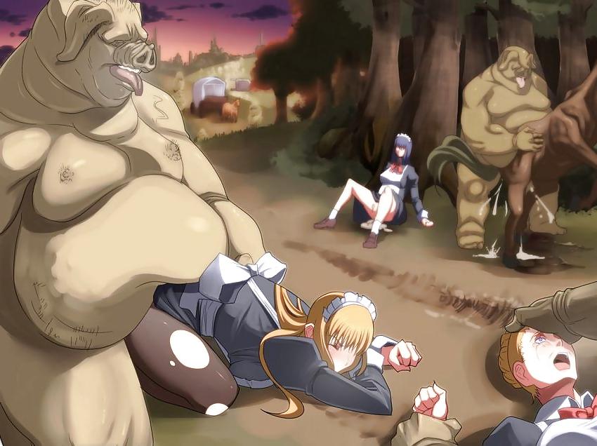 25P Hentai - Orcs like it rough