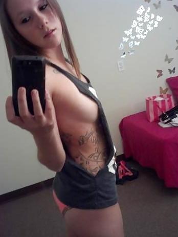 25P Beautiful teen little tits