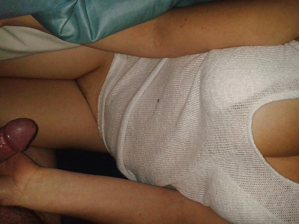20P Dirty wife stripping and fucking