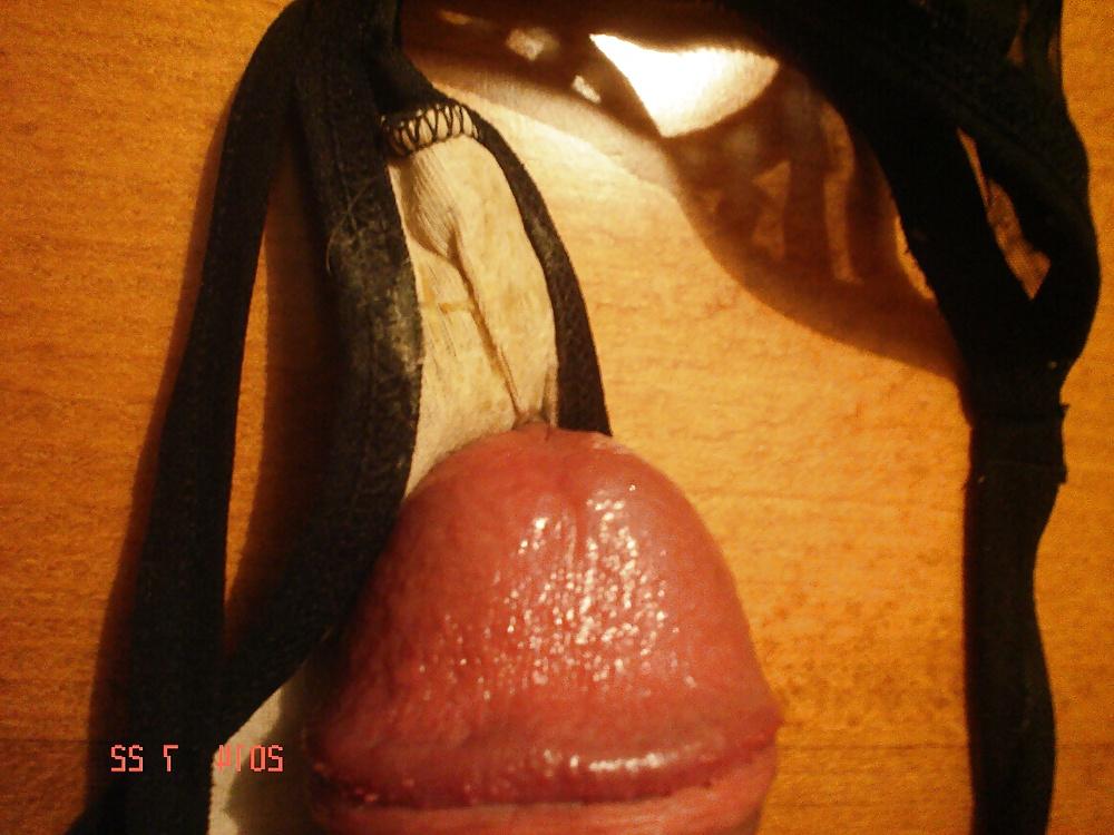 25P Very, very little black thong my SD