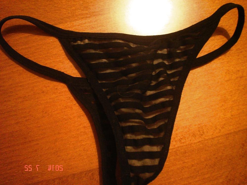 25P Very, very little black thong my SD