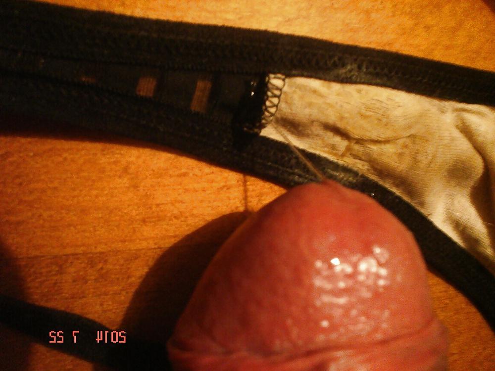 25P Very, very little black thong my SD