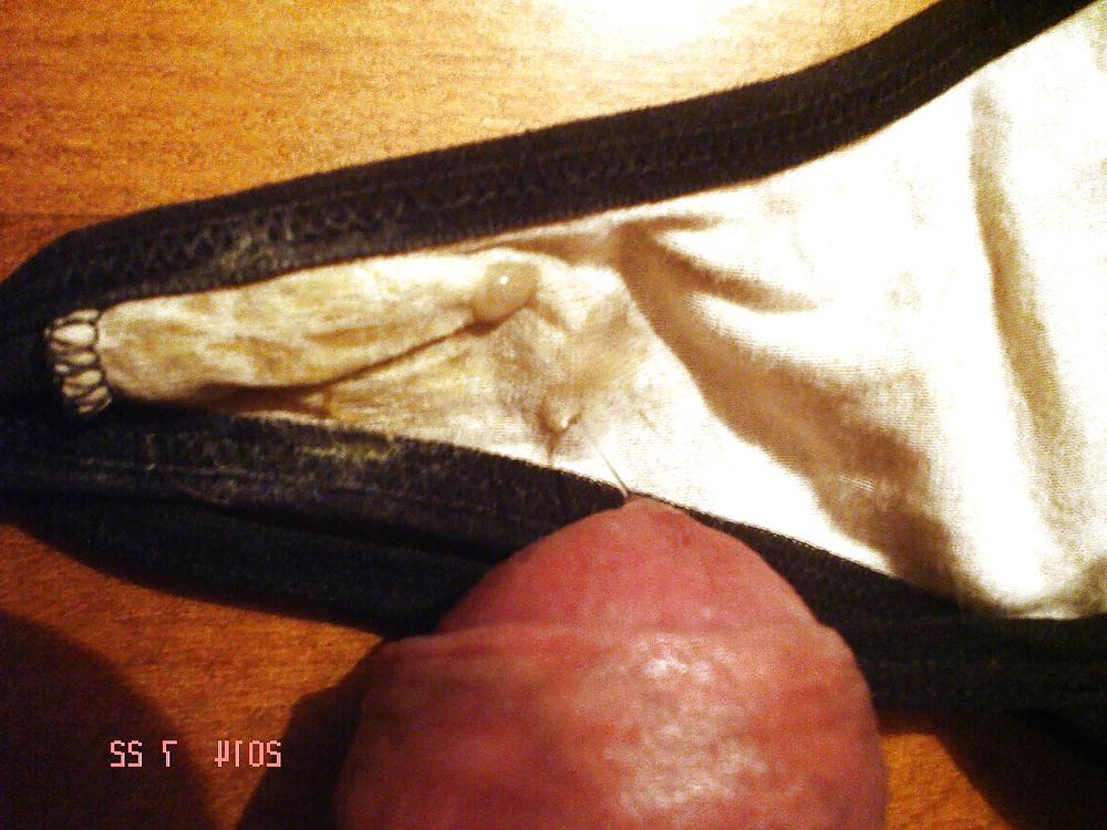 25P Very, very little black thong my SD