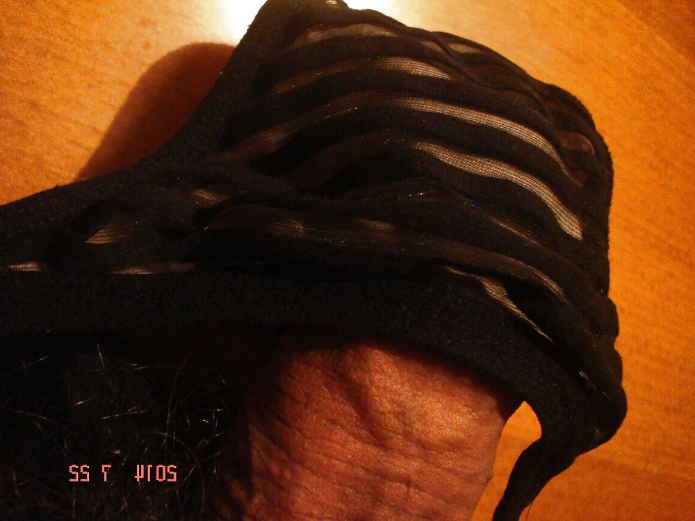 25P Very, very little black thong my SD