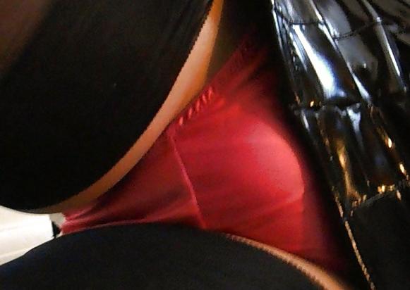 25P Sinderella PVC Dress With Black Stockings