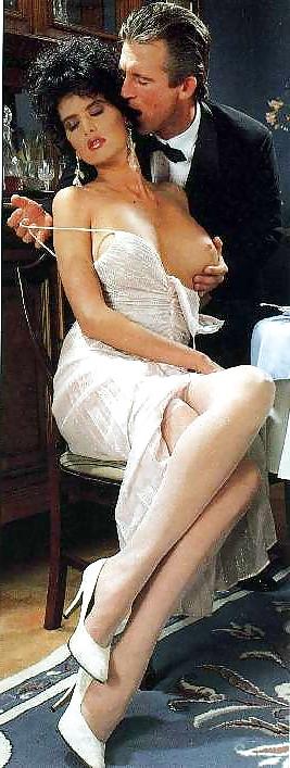 25P SH Retro Sex After Diner In White Dress And Stockings