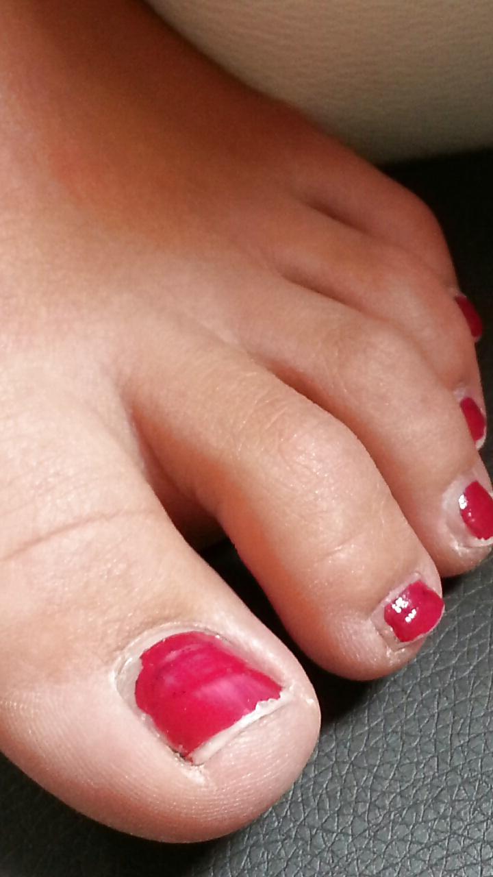 15P French lover wife red toes feet