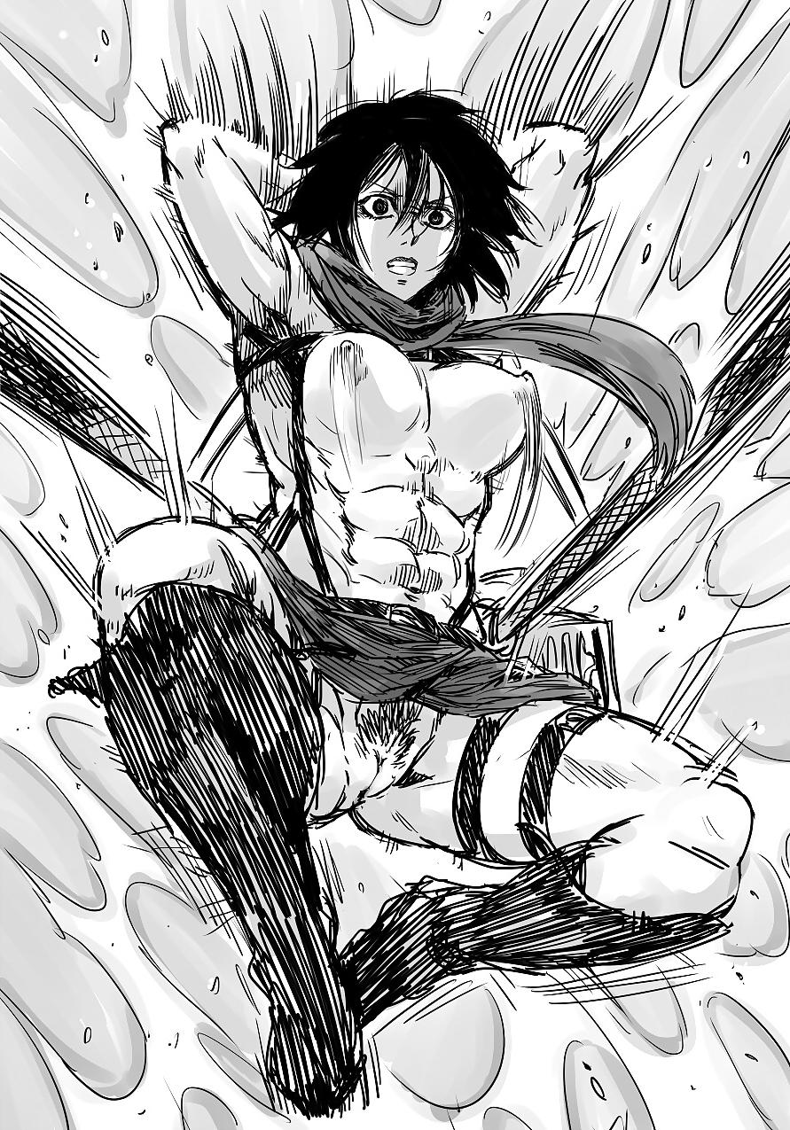 25P Attack on Titan Hentai 1: Mikasa Ackerman