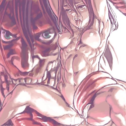 25P Attack on Titan Hentai 1: Mikasa Ackerman