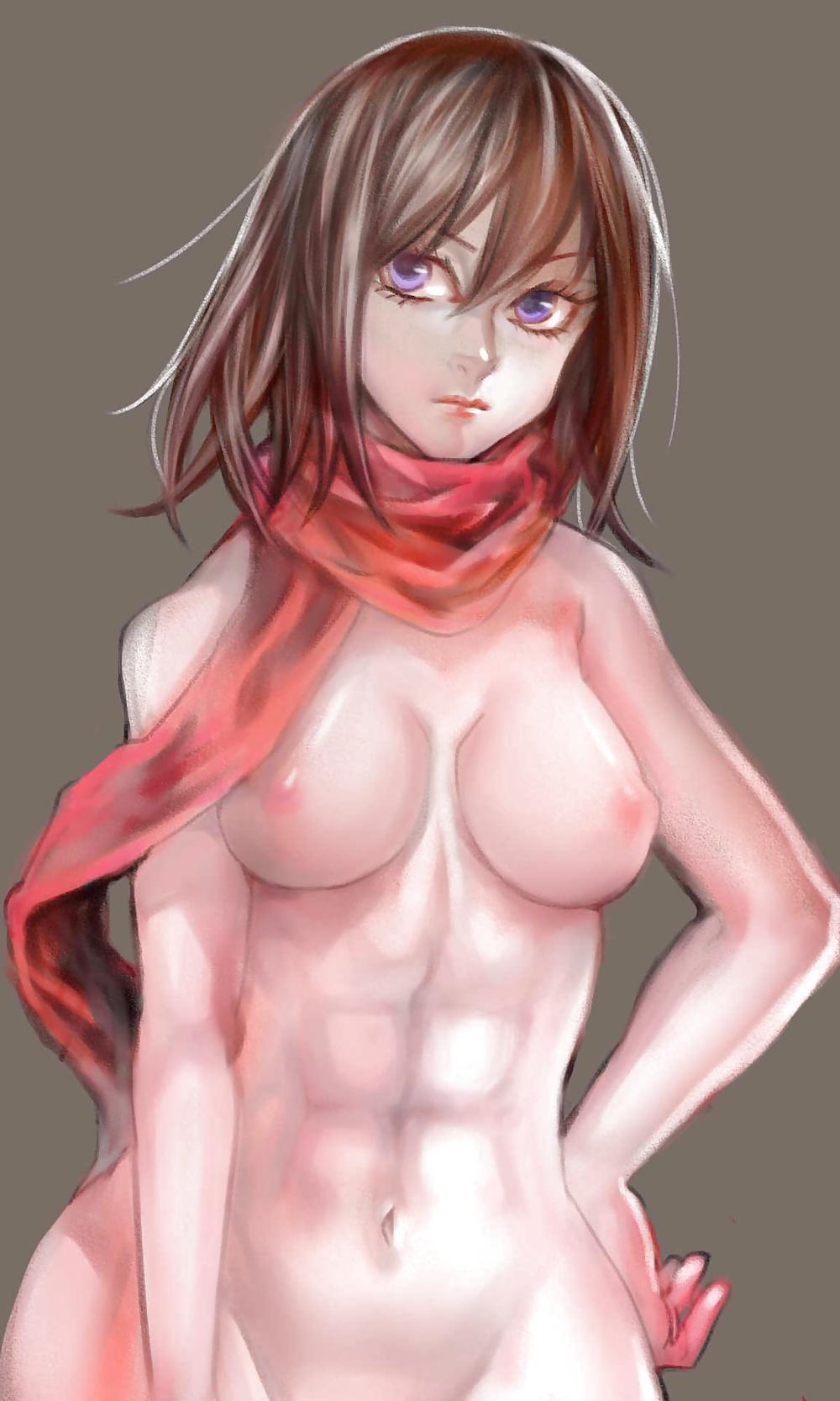 25P Attack on Titan Hentai 1: Mikasa Ackerman
