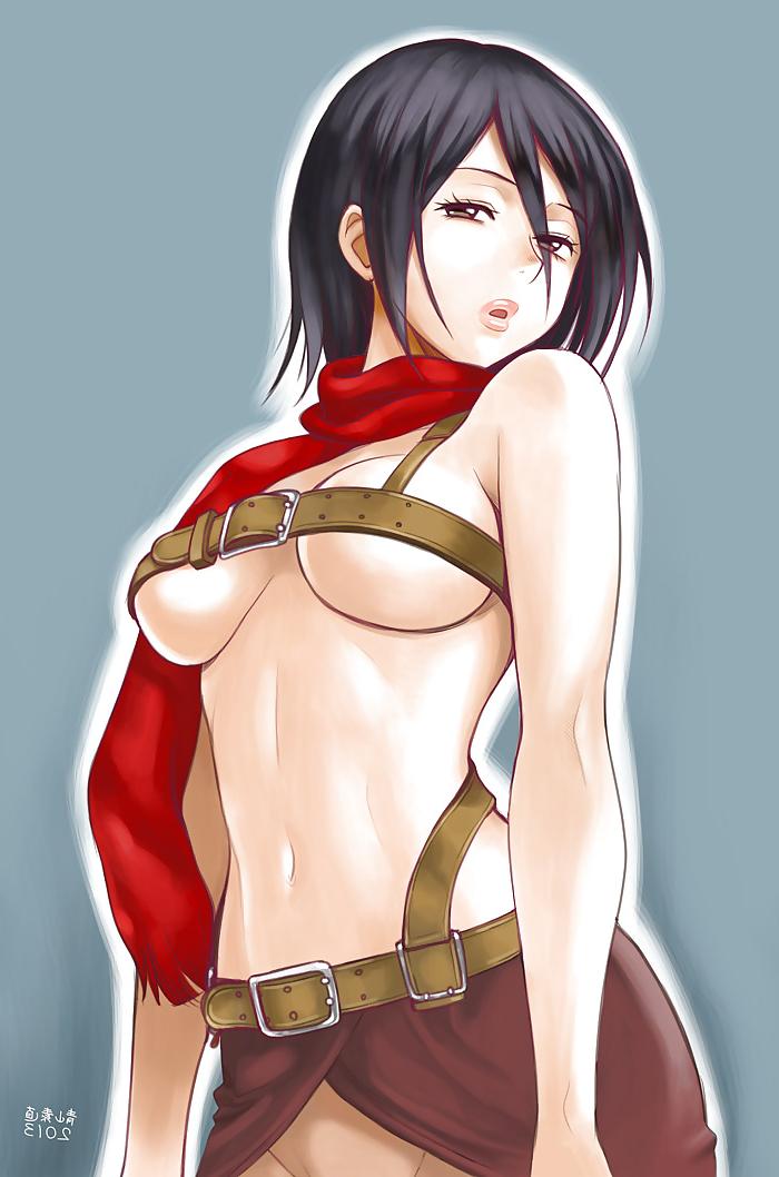 25P Attack on Titan Hentai 1: Mikasa Ackerman