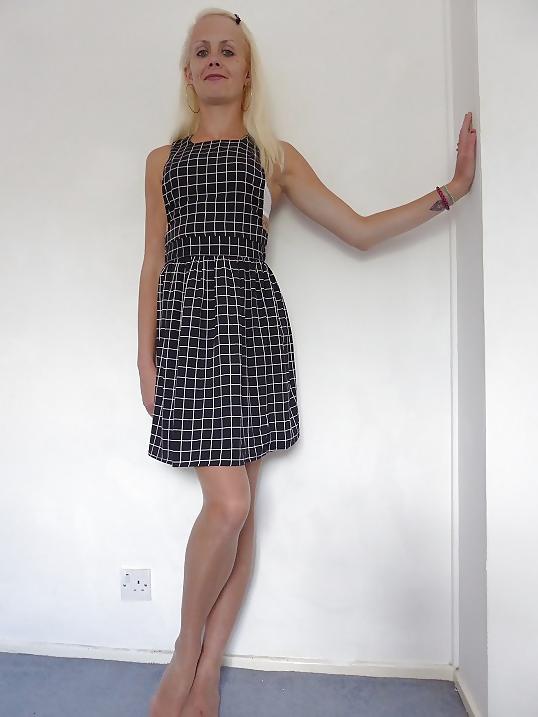 19P Retro lingerie under my dress