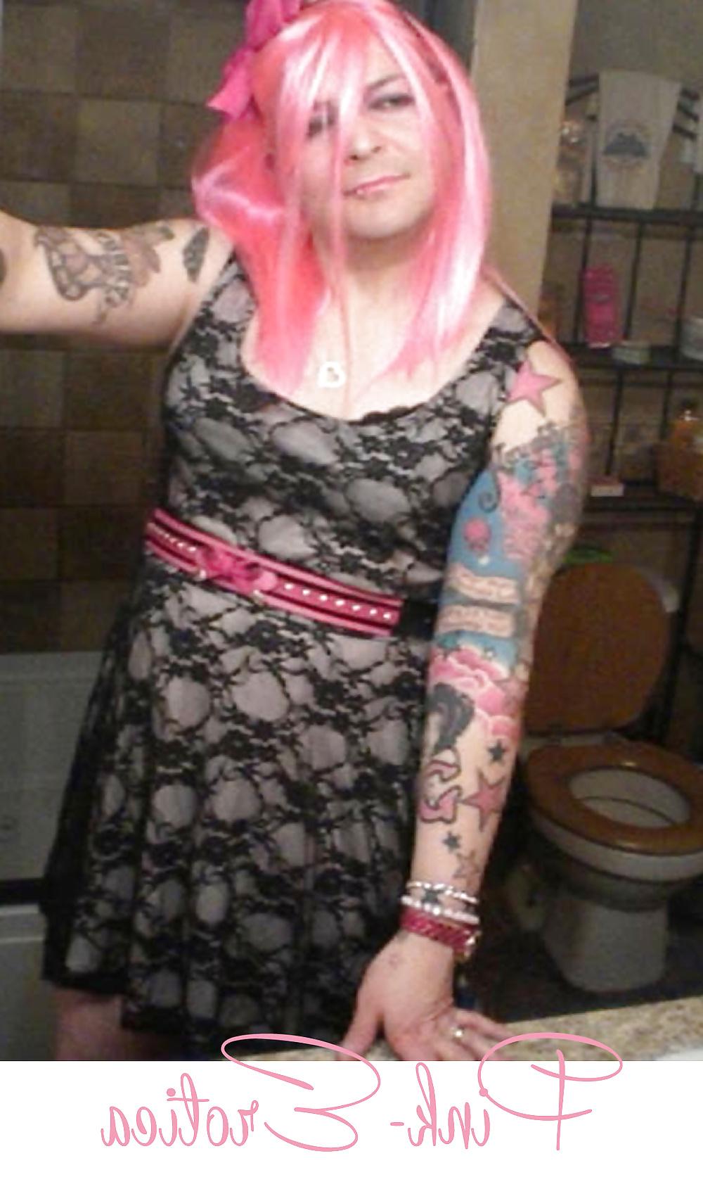25P Pink-Erotica Cross Dresser Cocktail Dress