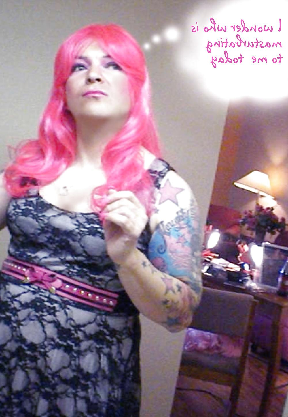 25P Pink-Erotica Cross Dresser Cocktail Dress