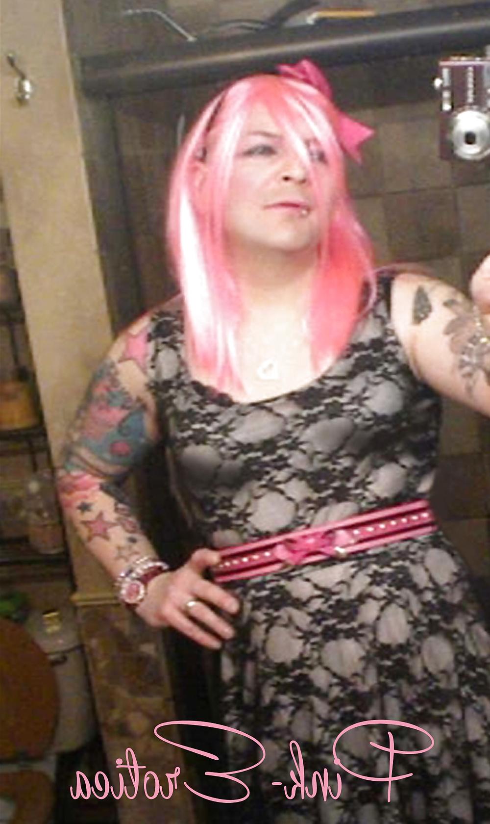 25P Pink-Erotica Cross Dresser Cocktail Dress