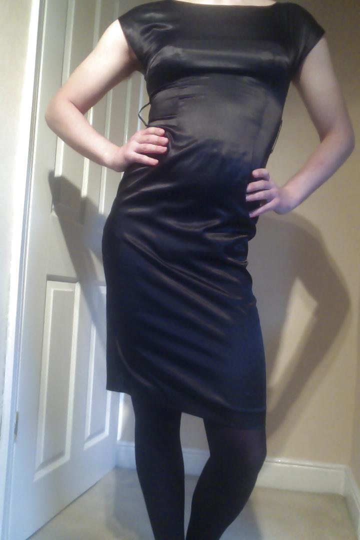 9P New Satin Dress and Underwear