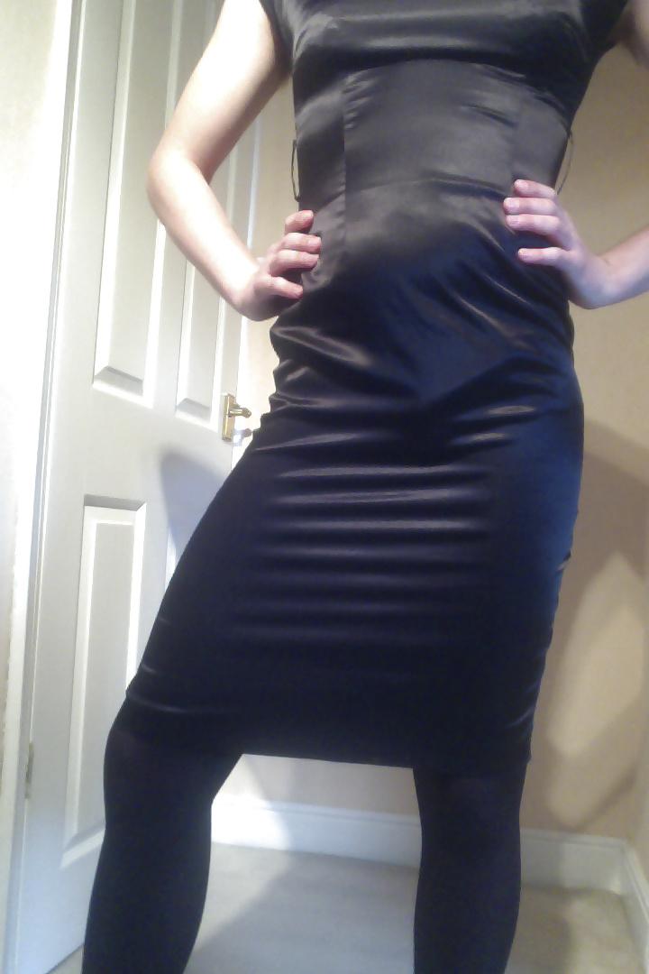 9P New Satin Dress and Underwear