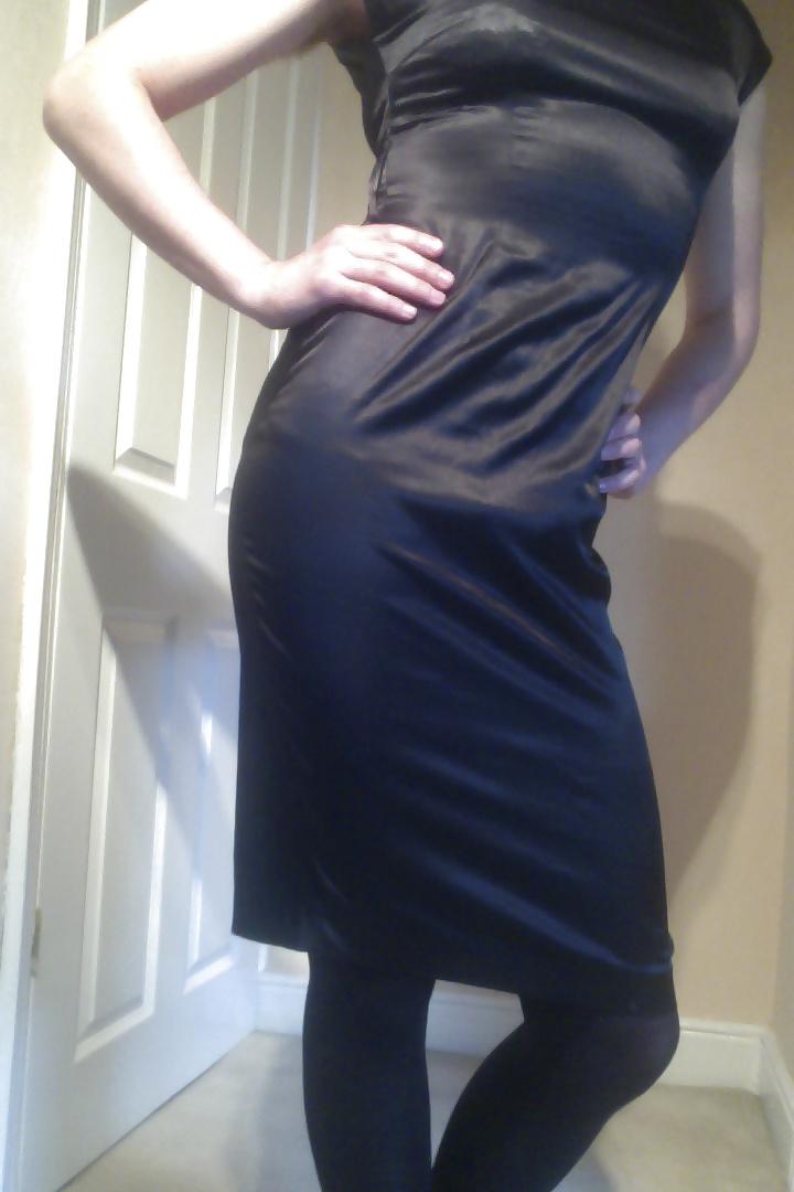 9P New Satin Dress and Underwear