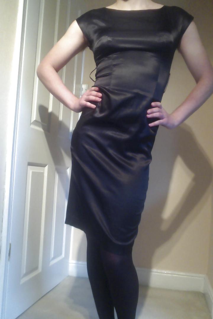 9P New Satin Dress and Underwear