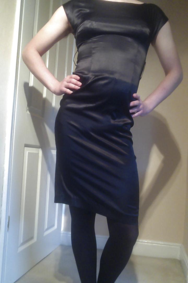 9P New Satin Dress and Underwear