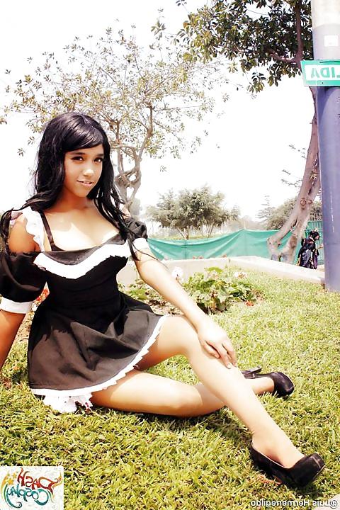 25P Sexy cosplays latinas en pantimedias - pantyhose