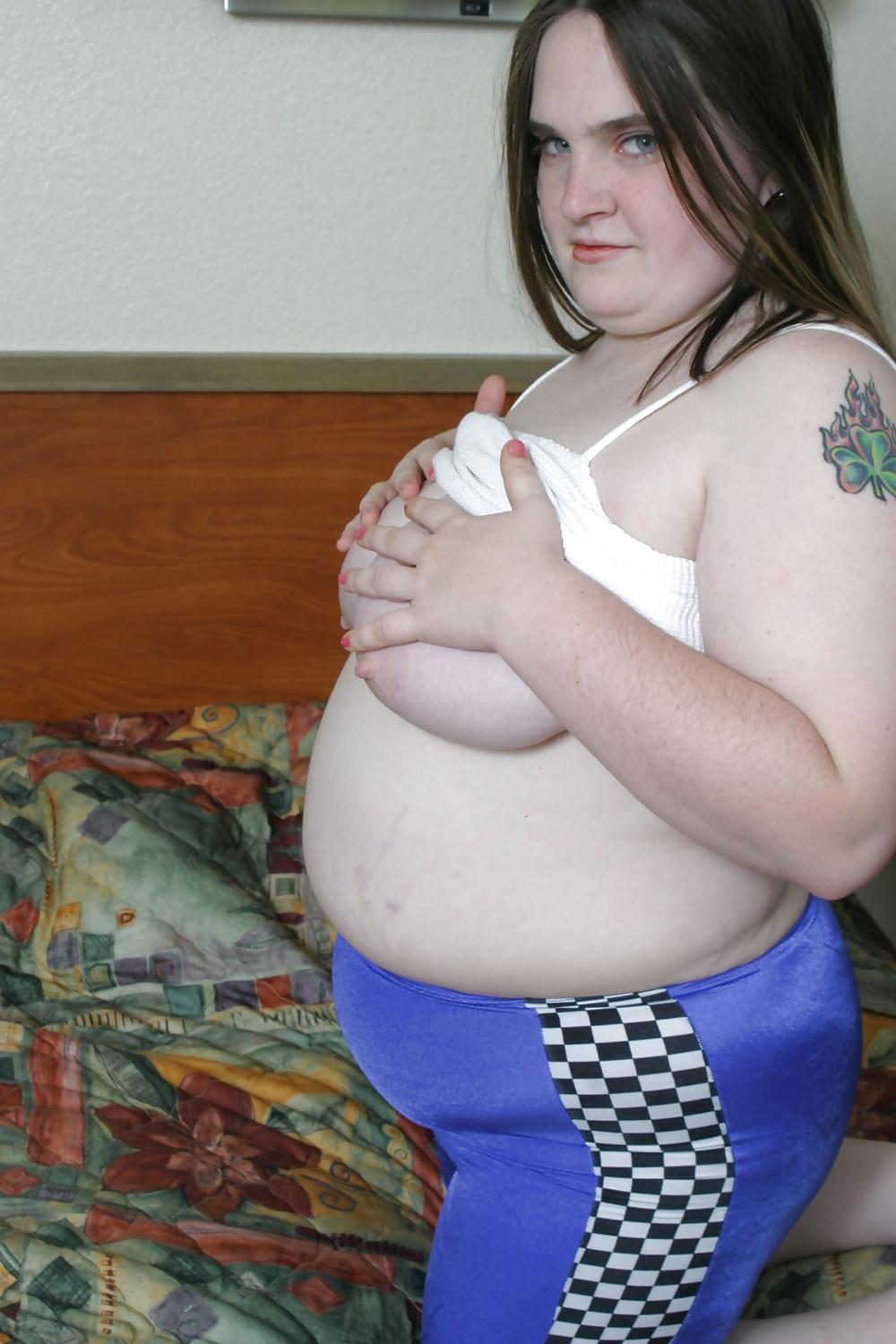 25P Kaylee in blue spandex