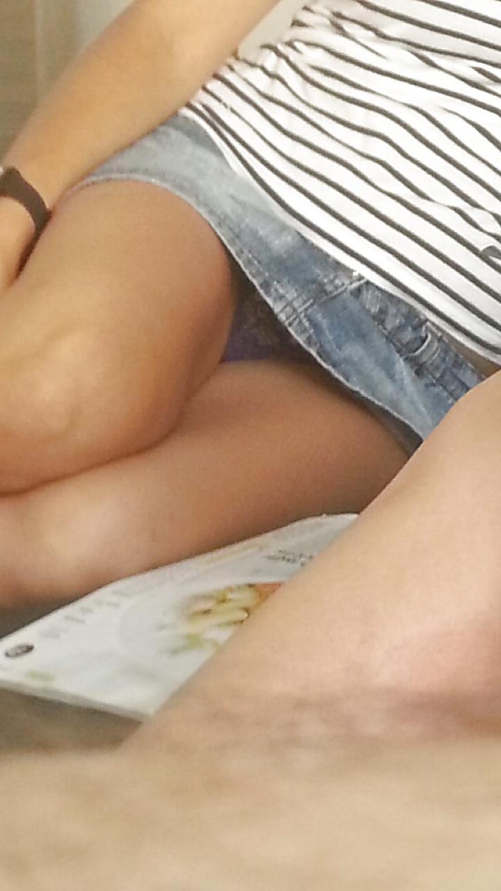 5P French lover step sister upskirt