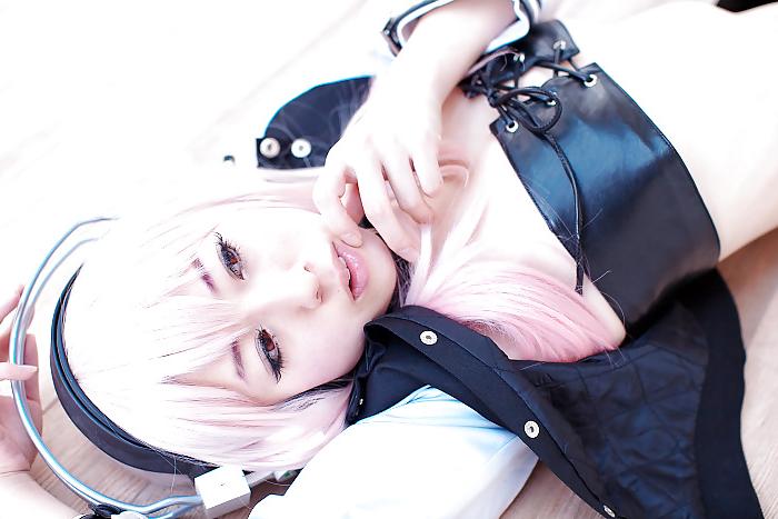 18P Super Sonico cosplay (Hakuhi Kaede)