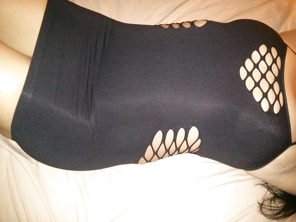 5P Wife's Sexy Black dress