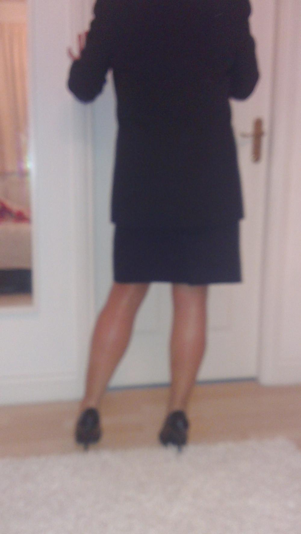 9P Flight Attendant Dressing for Work (Pantyhose)