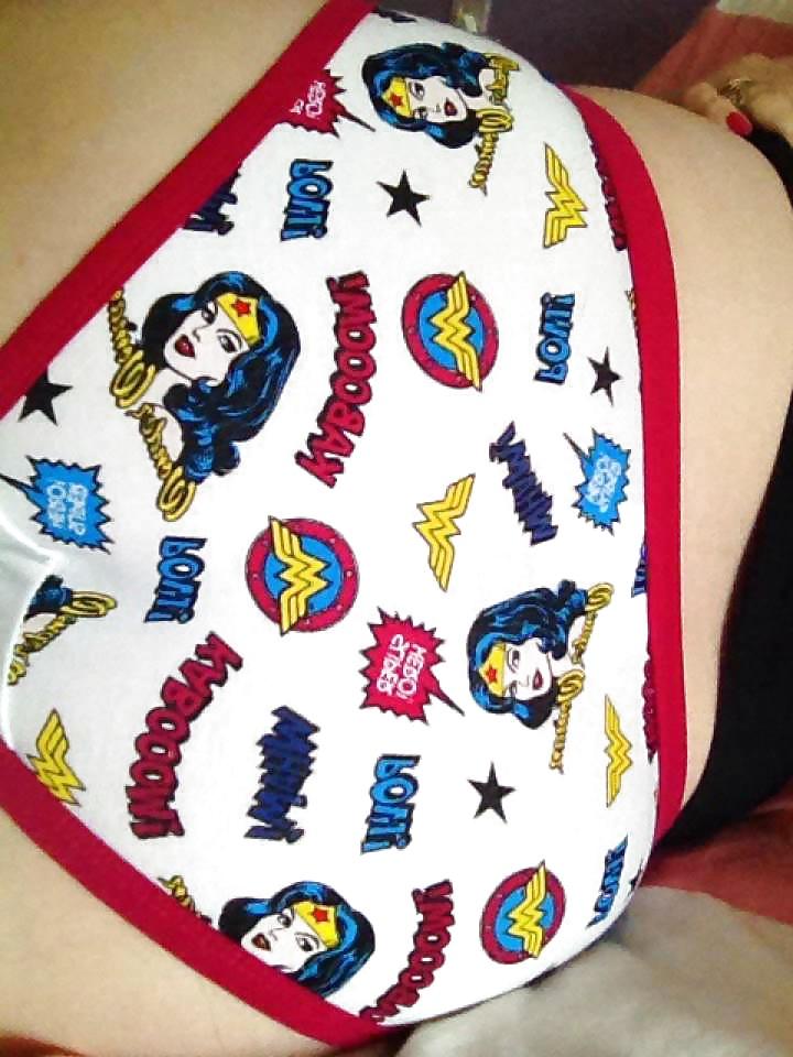 12P My wifes new girly cotton panties