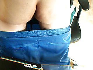 12P Blue shiny shorts 