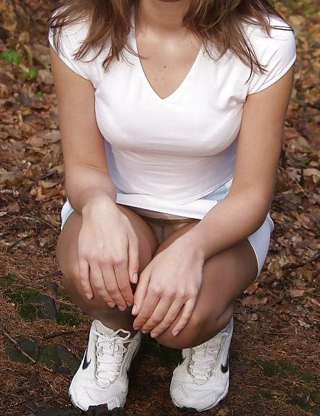 25P Upskirt Pantyhose With Panties