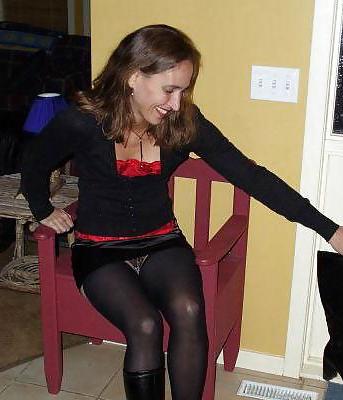 25P Upskirt Pantyhose With Panties