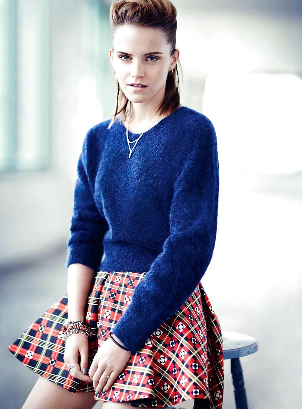 7P Emma Watson Freckles - Teen Vogue August 2013