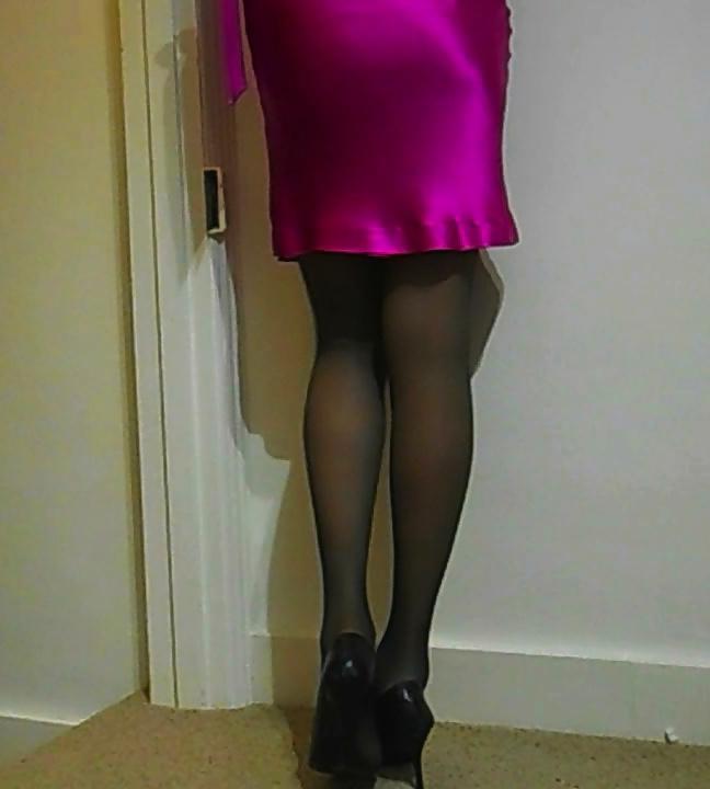 25P Sexy Satin Party Dress